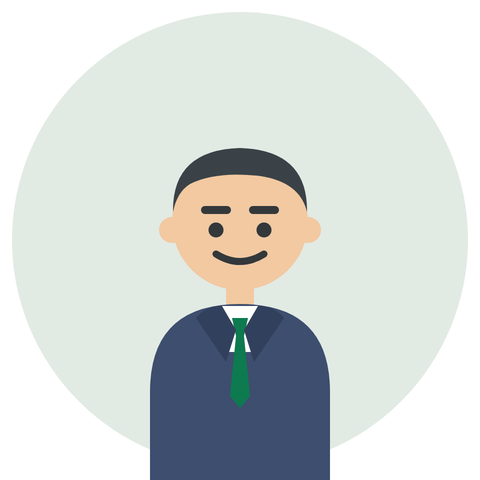 外回りをする営業担当のイラスト